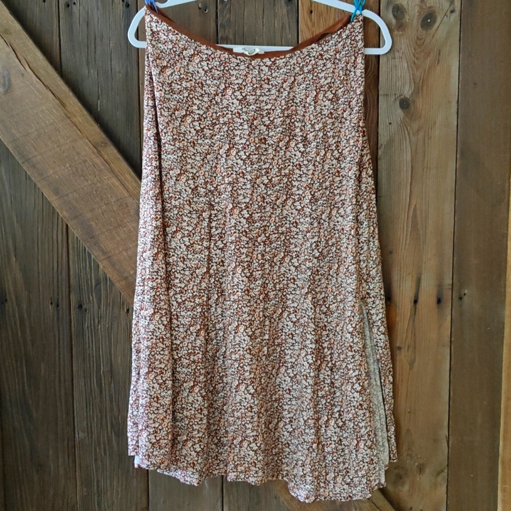 Madewell Floral Midi Skirt